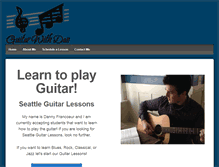 Tablet Screenshot of guitarwithdan.com